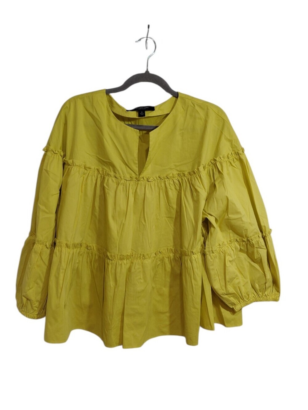 Marc New York Lime Green Tiered Peasant Tunic